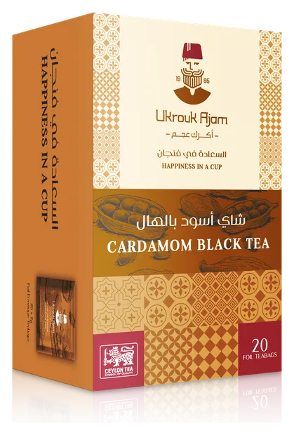 شاي أسود بالهال · أكرك عجم