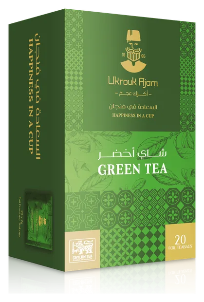 شاي أخضر · أكرك عجم
